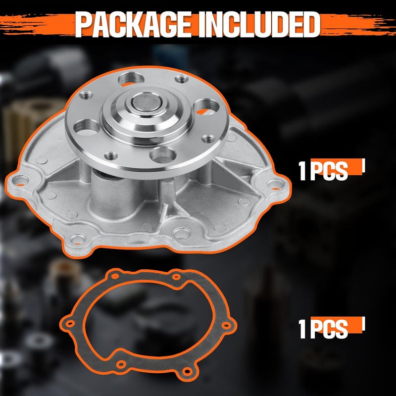KARCOCA AW5103 Engine Water Pump Kit With Gasket Fit For Chevy & GMC & Cadillac & Buick & Pontiac & Saab & Suzuki & Saturn, for Camaro, Equinox, Colorado, SRX, LaCrosse, Allure & More - Image 5